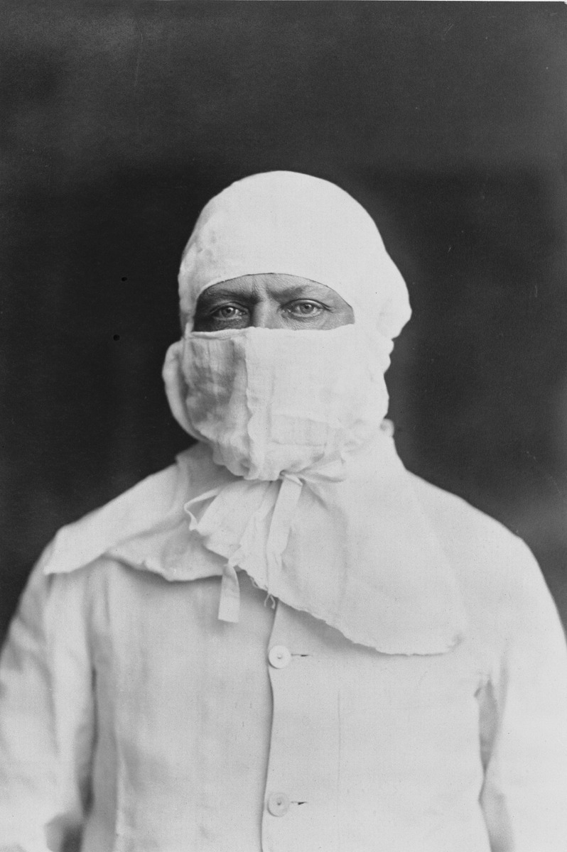 Man in Quarantine Protective Wear, Australia, 1918
