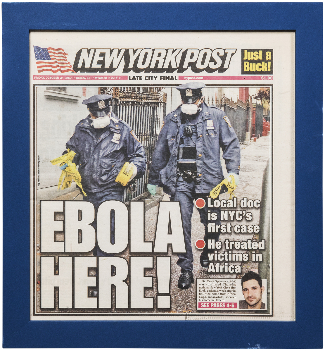 NY Post Ebola is Here